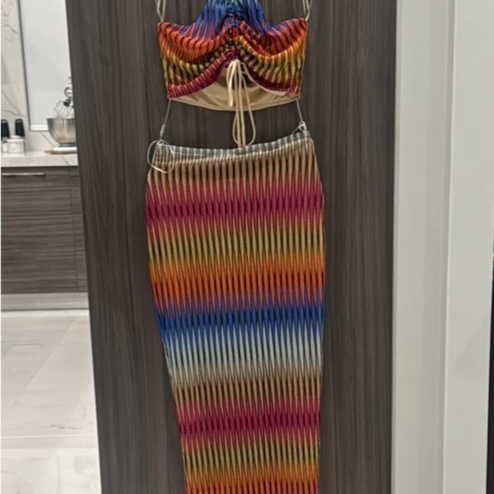 Multicolor Striped Women's Dress
